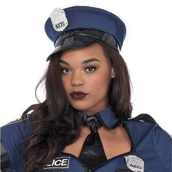Plus 5Pc Flirty Cop Costume Womens Sizes 3x 4x Halloween Roleplay Uniform - Picture 6 of 9